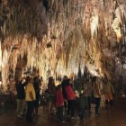 Recorrido de un grupo de visitantes, ayer tras ponerse en marcha el transformador.