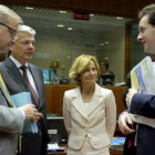 La ministra Salgado, junto a otros ministros europeos.