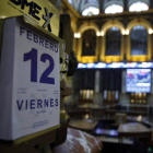 La bolsa de Madrid, ayer. J. J. Guillén