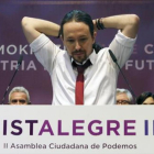 Asamblea Ciudadana 8Pablo Iglesias, en una intervención durante la reunión de Vistalegre 2, el pasado mes de febrero.