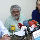Donaciano Dujo, Jesús María Rodríguez y Jesús Manuel González Palacín, ayer en Valladolid.