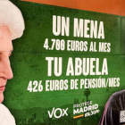 Cartel de Vox en el Metro de Madrid. EFE