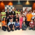 Un momento del acto de clausura del torneo para discapacitados