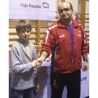 Justin Bejinaru, campeón de la categoría prebenjamín.
