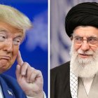 La composición muestra a Donald J. Trump y a Ali Khamenei. WILL OLIVER/SUPREME LEADER OF IRAN