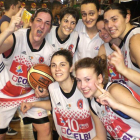 Las jugadores del Coelbi que consiguieron el ascenso.