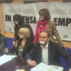 Integrantes de la junta de personal del Servicio Territorial contra la ley mordaza.