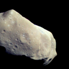 Representación de un asteroide captado por la sonda Galileo