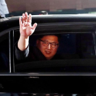 El líder norcoreano tras mantener la histórica cumbre con el presidente surcoreano Moon Jae-in.