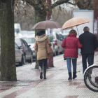 Lluvia en la capital.