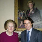 Margaret Thatcher y Aznar, este fin de semana pasado.