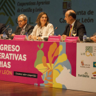 Marcos (centro), durante la clausura del congreso. F. OTERO PERANDONES