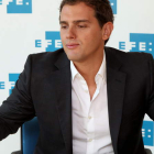 El líder de Ciutadans, Albert Rivera, en un momento de la entrevista.