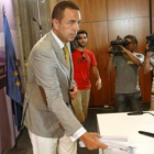 Miguel Lorente, en una foto de archivo, momentos antes de la rueda de prensa.