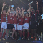 La Bañeza, campeón en la categoría juvenil. DL