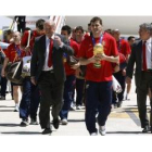 Llegada de la Selección Española de fútbol del Mundial en Suráfrica al Aeropuerto de Barajas.