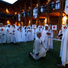 La ordenación de nuevos caballeros constituyó el acto central del programa de la Noche Templaria en el día de ayer.