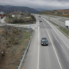 La carretera N-VI a su paso por Toral de los Vados.