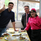 El cocinero de TVE Sergio Fernández grabó en el Bierzo. CEBRONES