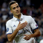 Lucas Vázquez tratará de reivindicarse ante la Cultural para estar en el clásico el próximo sábado en el Camp Nou. JUANJO MARTÍN