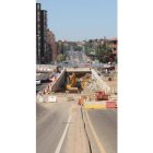 La excavación del paso inferior para albergar los carriles de la N-120 ya está finalizada.