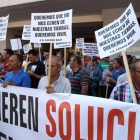 Los regantes se manifestaron el miércoles pasado en Valladolid.
