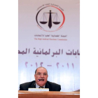 El presidente de la Junta Electoral egipcia, Abdelmoaiz Ibrahim