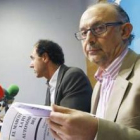 Montoro, en una de sus últimas comparecencias para abordar la financiación.