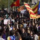 Manifestación de estudiantes en Barcelona.