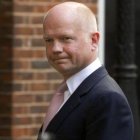 El ministro de Exteriores británico, William Hague, atiende a los medios, el pasado julio en Bruselas.