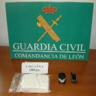 Imagen de la cocaína aprehendida por la Guardia Civil de Villafranca