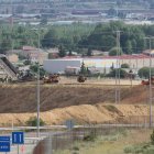 Las obras regresan al trazado de la León-Valladolid, en el enlace de la Ronda Sur.