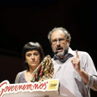 Anna Gabriel y Antonio Baños, de la CUP, durante la pasada campaña electoral.