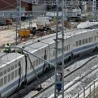 Estado en el que quedó el tren, que iba sin pasajeros