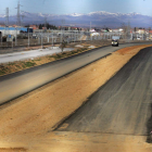 Imagen de archivo del estado de las obras del AVE a la entrada de la capital leonesa.