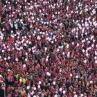 Manifestación en Turín el 5 de marzo para protestar contra la violencia contra las mujeres.