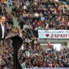 Zapatero, ayer, durante un mitin celebrado en la ciudad sevillana de Dos Hermanas