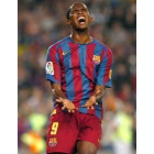 El camerunés Eto'o se quedó ayer sin marcar en el festival de juego de los azulgranas