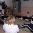 Un grupo de alumnas, durante una sesión de gimnasia de mantemiento