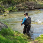 El Autonómico de salmónidos mosca contó con la participación de 13 pescadores leoneses. DL