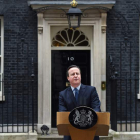 El primer ministro británico, David Cameron, compareció ayer en el 10 de Downing Street