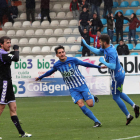 El gol de Pallarés en el minuto 84 supuso la remontada que mantiene con vida a la escuadra deportivista al menos para una semana más. ANA F. BARREDO