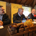 Carlos Fernández, Raúl Valcarce, Pablo Linares y Luis Alberto Arias, en la presentación. ANA F. BARREDO