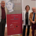 Miguel Fernández Llamazares, Evelia Fernández y José Luis Temes, ayer, en el Ayuntamiento de León. J. NOTARIO