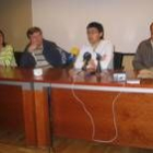 Álvarez, Valcarce, Merayo y José Antonio Álvarez durante la inauguración