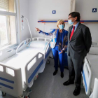 El ministro de Sanidad, Salvador Illa, visitó las instalaciones en su visita a Valladolid el día 23. R. GARCÍA