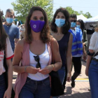 Belarra, Vera, Serra y Lilith Verstrynge, al llegar a la Asamblea. F.ALVARADO