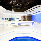 Imagen del plató de los Telediarios de TVE.