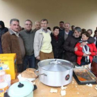 Los afines al PRB, en su magosto en Valdefrancos.