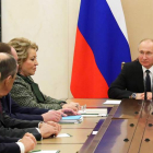 Putin se reunió con el Consejo de Seguridad.